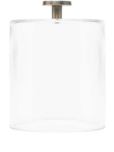 L'objet Cylinder Glass Candle Cover In Gold