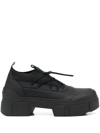 Vic Matie Ankle-sock Platform Shoes In Black