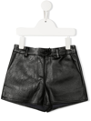 ZADIG & VOLTAIRE HIGH-WAIST FAUX-LEATHER SHORTS