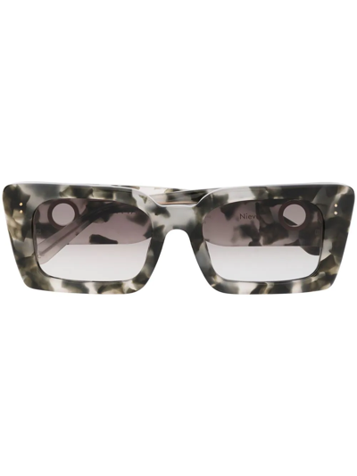 Linda Farrow Rectangular-frame Design Sunglasses