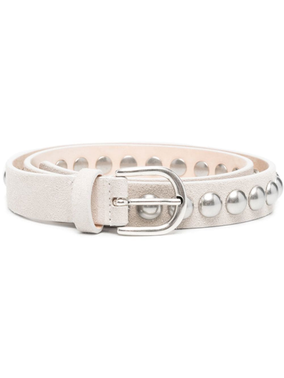 Isabel Marant Studded Leather Belt In Multi-colored