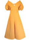 Rosie Assoulin Wind In Your Sails Dress In Yellow