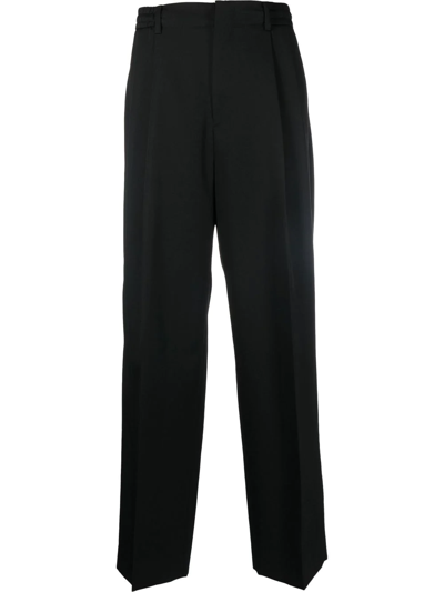 Juunj Wide-leg Tailored Trousers In Black