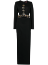 STAUD DELPHINE LONG-SLEEVE MAXI GOWN