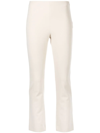 VINCE FLARED-HEM CROPPED TROUSERS