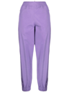 Moncler Elasticated-waistband Detail Trousers In Purple