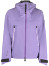 Moncler Tullins Day-namic Gore-tex® Waterproof Hooded Jacket In Purple
