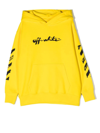 OFF-WHITE LOGO-PRINT PULLOVER HOODIE