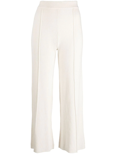 Aeron Straight-leg Merino-cashmere Trousers In Neutrals