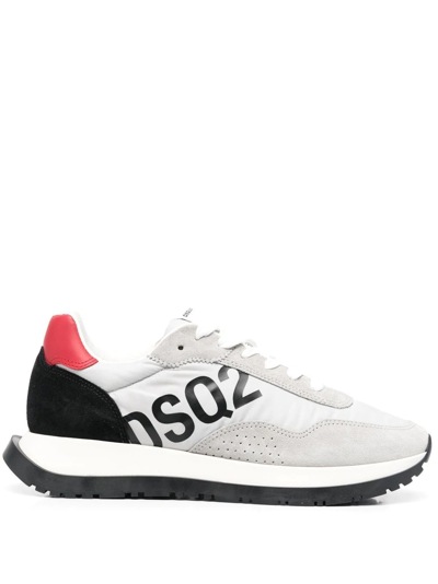 Dsquared2 Panelled Low-top Sneakers In Grey