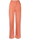 ISABEL MARANT ÉTOILE HIGH-WAISTED STRAIGHT-LEG JEANS