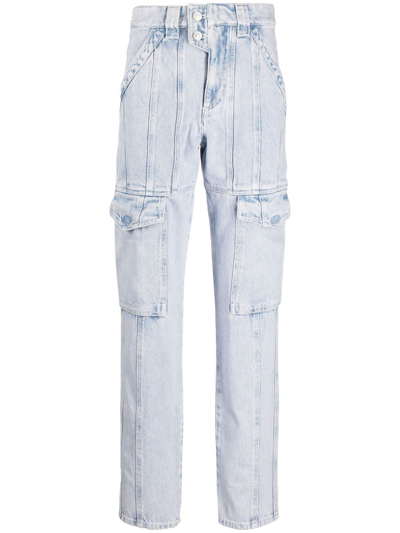 Isabel Marant Étoile Vayoneo Cargo Jeans In Blue