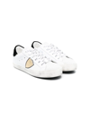 Philippe Model Contrasting Heel-counter Sneakers In White