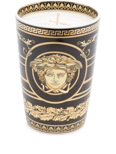 Versace Medusa Logo Candle In Black