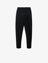 ISSEY MIYAKE BASICS PLEATED BALLOON-LEG RELAXED-FIT WOVEN TROUSERS