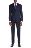 CANALI SIENA SHADOW CHECK WOOL SUIT