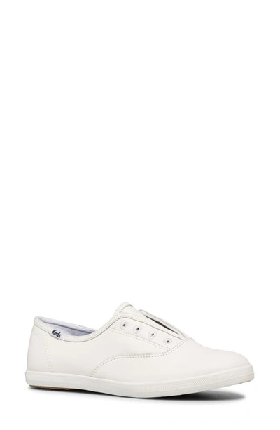 Keds Chillax Leather Slip On Sneaker In White