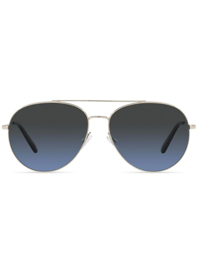 Oliver Peoples Airdale Ov1286s 400 Pilot Polarized Sunglasses In Gold