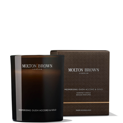 Molton Brown Mesmerising Oudh Accord And Gold Signature Scented Single Wick Candle 190g