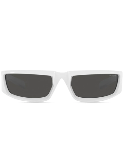 Prada Pr 25ys Injected Rectangle-frame Sunglasses In Grey