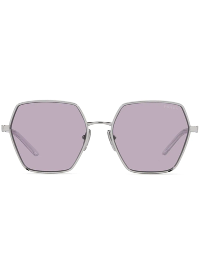 Prada Violet Geometric Ladies Sunglasses Pr 56ys 1bc09m 58