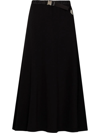 Moncler Belted A-line Mini Skirt In Black