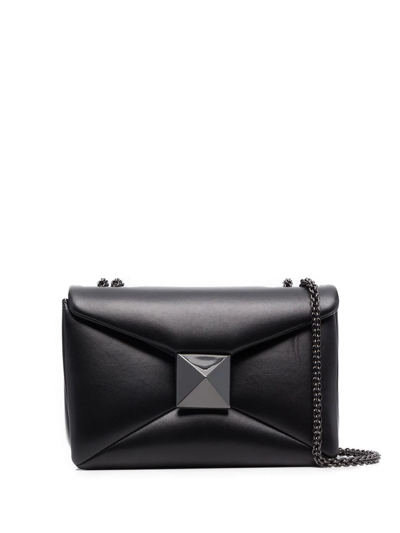 Valentino Garavani Roman Stud Crossbody Bag In Black