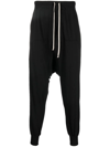 Rick Owens Prisoner Drop-crotch Track Pants In Schwarz