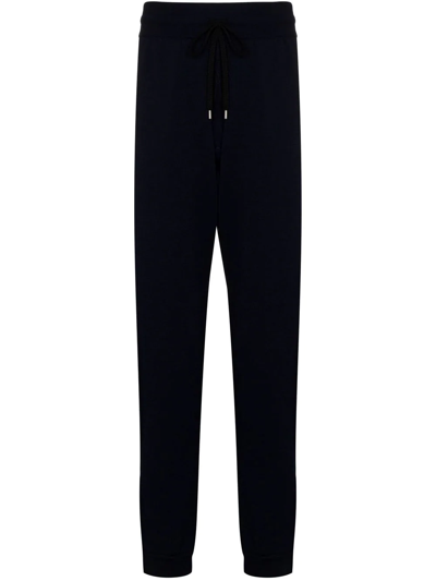 Ferragamo Blue Wool Track Pants