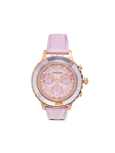 Swarovski Octea Lux Chrono 39mm In Violett