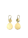 Ippolita 18k Yellow Gold Classico Crinkle Double Drop Earrings In Gold