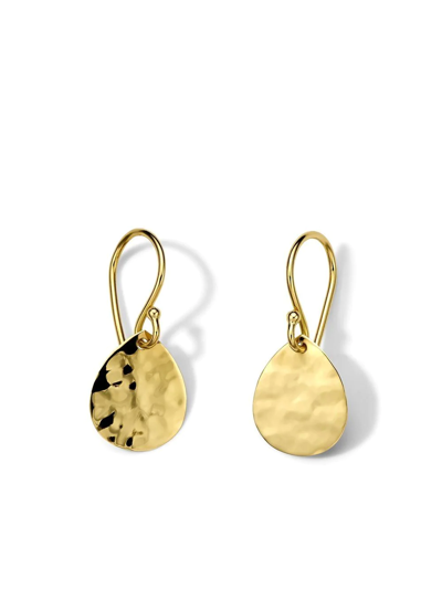 Ippolita 18kt Yellow Gold Classico Crinkle Hammered Teardrop Earrings