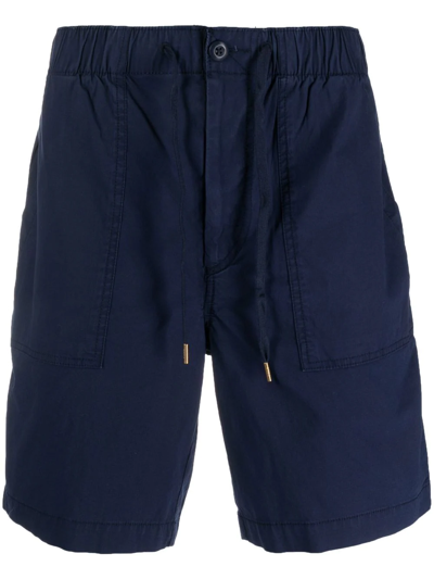 Polo Ralph Lauren Drawstring-waist Cotton Shorts In Blue