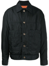 Versace Medusa Buttoned-up Jacket In Black