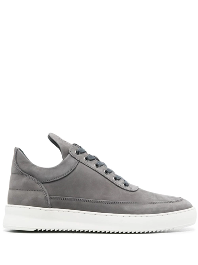 Filling Pieces Low Top Ripple Suede Low-top Trainers In Grey