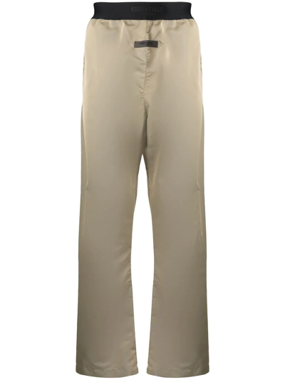 Essentials Contrast-waist Technical Track Pants In Grün