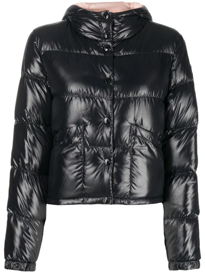 Moncler Bardanette Cropped Down Jacket In Schwarz