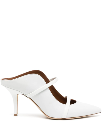 Malone Souliers Maureen 70mm Mules In White