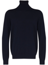 Brunello Cucinelli Cashmere Turtle-neck Sweater In Blau