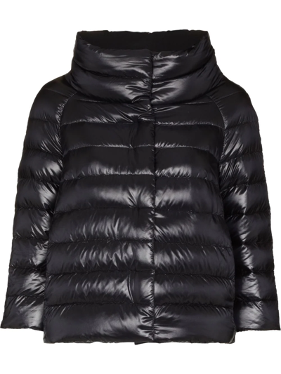 HERNO QUILTED HIGH-NECK JACKET