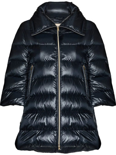 HERNO CLEOFE CROPPED-SLEEVE JACKET