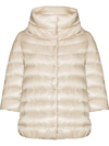 Herno High-neck Puffer Jacket In Burgundy
