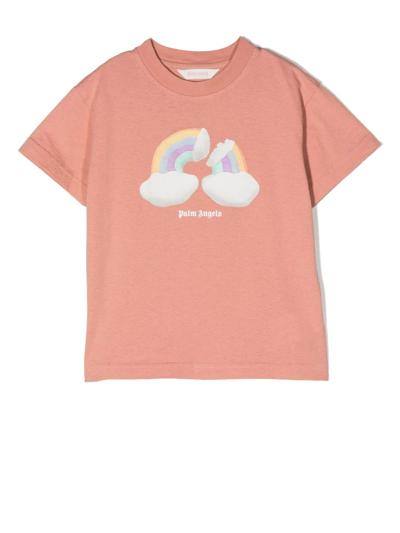 Palm Angels Graphic-print Cotton T-shirt In Rosa