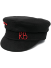 Ruslan Baginskiy Baker Boy Cotton Hat In Schwarz