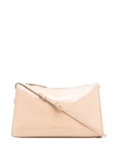 Manu Atelier Prism Leather Tote Bag In Neutrals