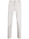 Dondup Slim-cut Chino Trousers In Grau
