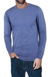 X-ray Crew Neck Knit Sweater In Heather Blue