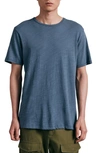 Rag & Bone Classic Flame Slub Cotton T-shirt In Blue