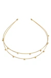 Ettika Rhinestone Headband In Gold