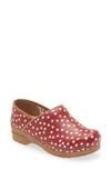 Sanita Roxbury Polka Dot Clog In Red